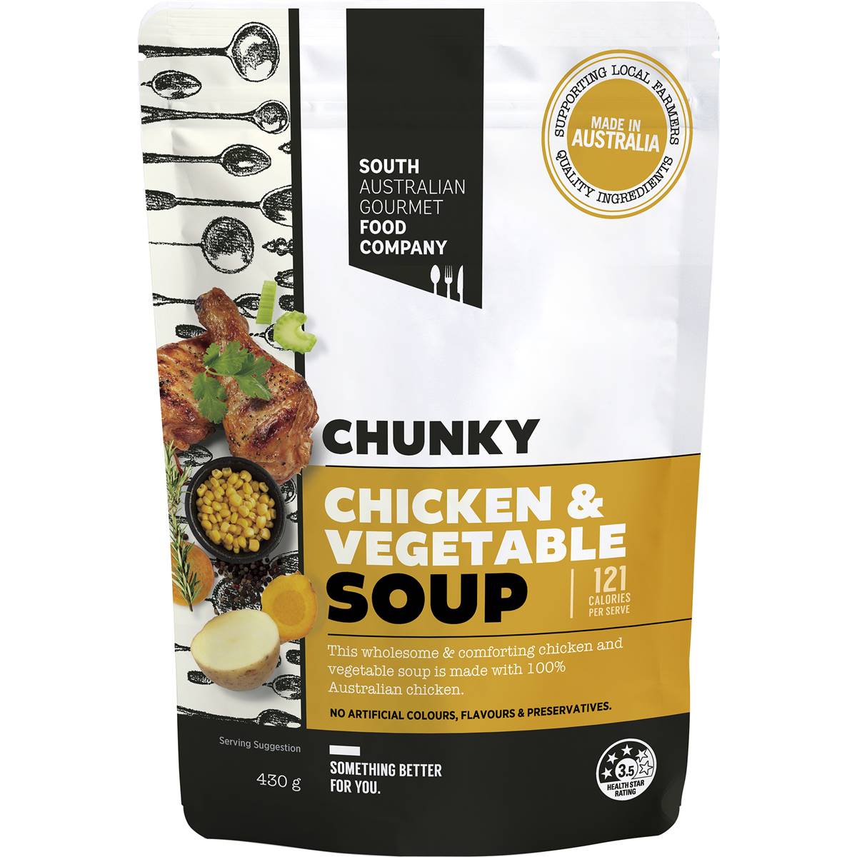 South Australian Gourmet Food Company Chunky Chicken & Vegetable Soup 430g