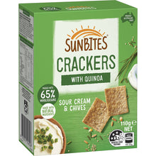 Sunbites Biscuit Crackers Share Pack Sour Cream & Chives 110g