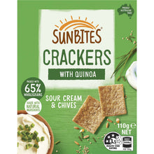 Sunbites Biscuit Crackers Share Pack Sour Cream & Chives 110g
