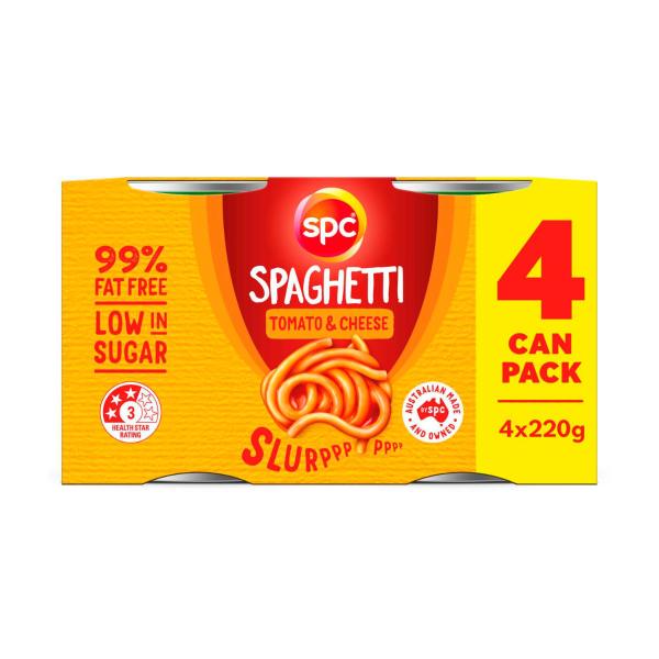 SPC CANNED 4 PACK:WITH CHEESE:.:880 GRAM