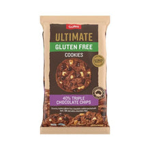 COLES ULTIMATE GLUTEN FREE COOKIES 40% TRIPLE CHOCOLATE CHIPS 252G