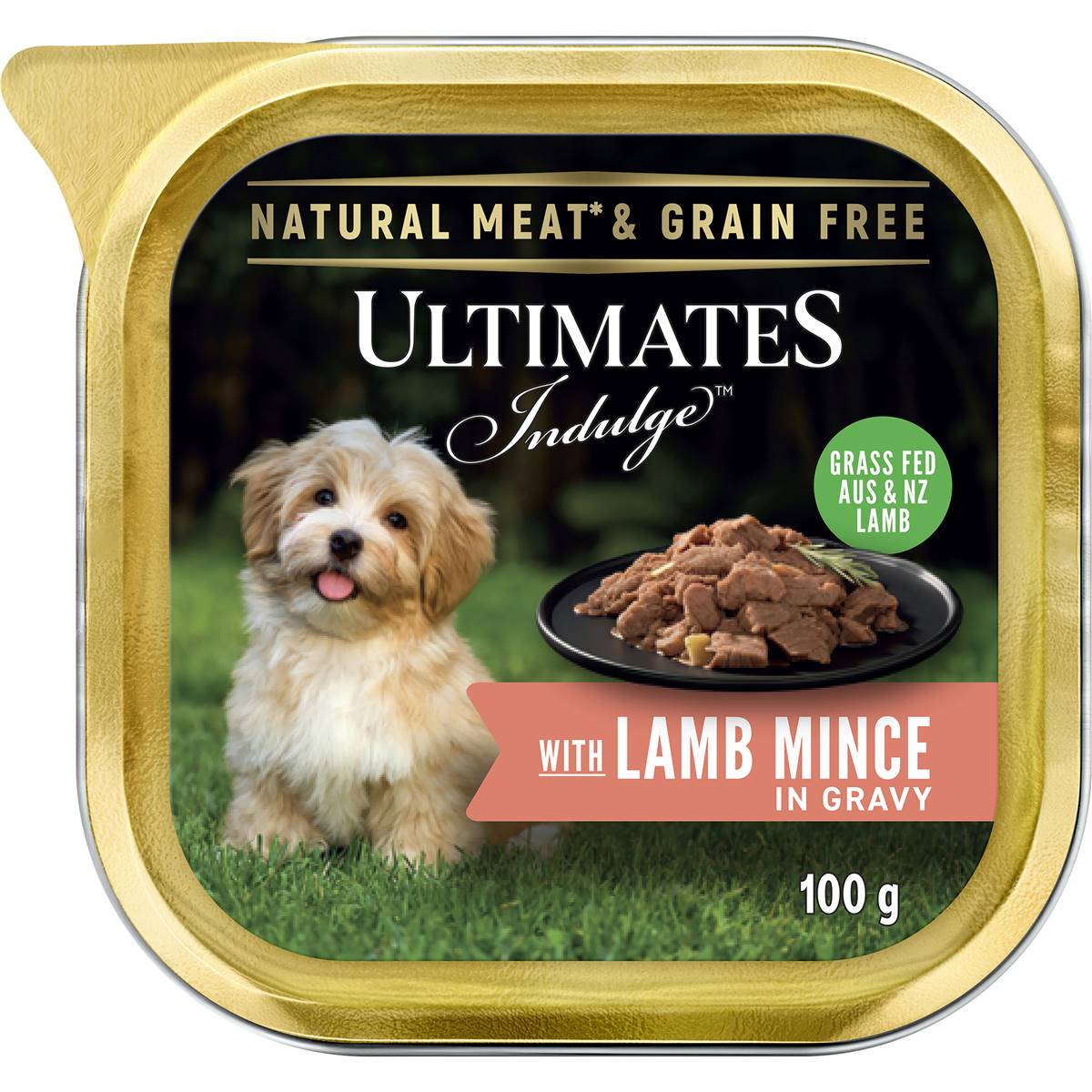 Ultimates Indulge Dog Food Lamb Mince In Gravy 100g