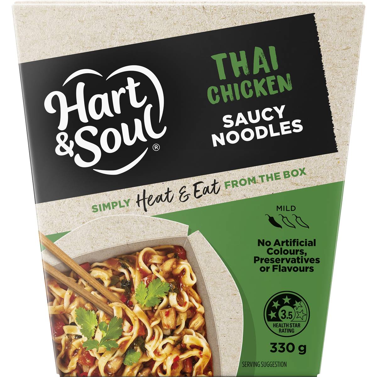 Hart & Soul Thai Chicken Saucy Noodles Box 330g