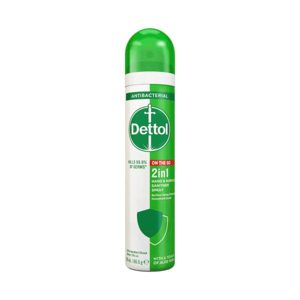 DETTOL SANITISER SPRAY WITH ALOE VERA EXTRACTS 90ML