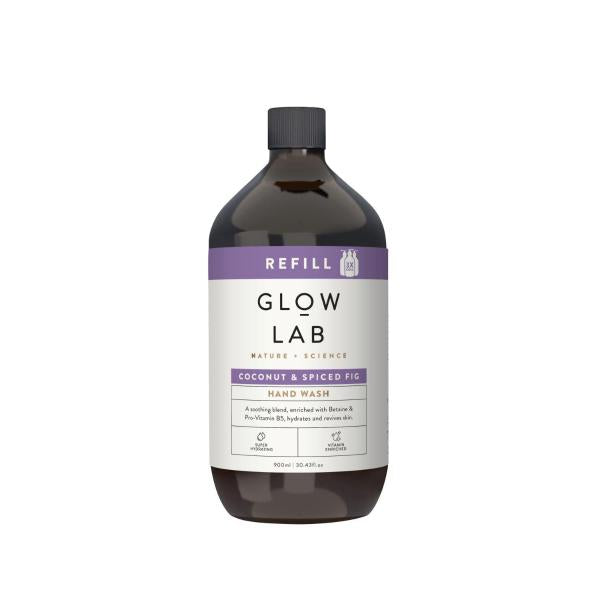GLOW LAB HAND WASH REFILL COCONUT & SPICED FIG 900ML