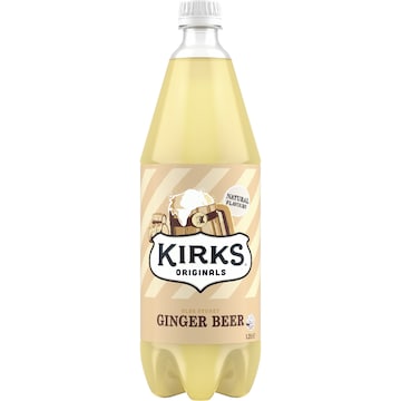 Kirks Ginger Beer Soft Drink Bottle 1.25L