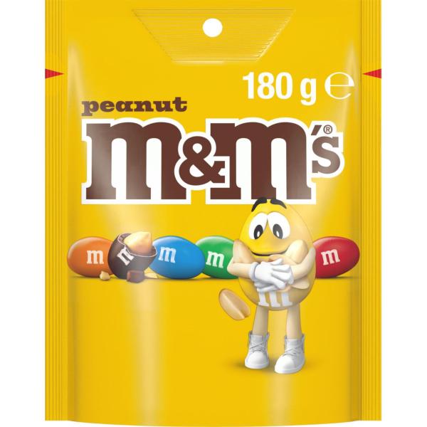 M&M'S PEANUT MILK CHOCOLATE SNACK & SHARE BAG 180G