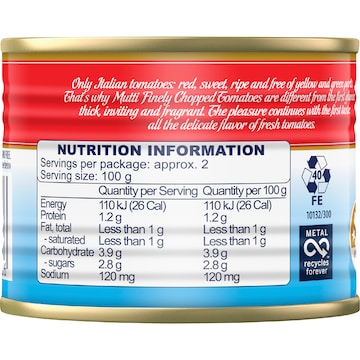 Mutti Polpa Finely Chopped Tomatoes 210g