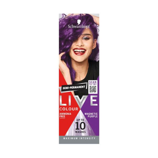 SCHWARZKOPF LIVE COLOUR ULTRA BRIGHTS MAGNETIC PURPLE 75ML