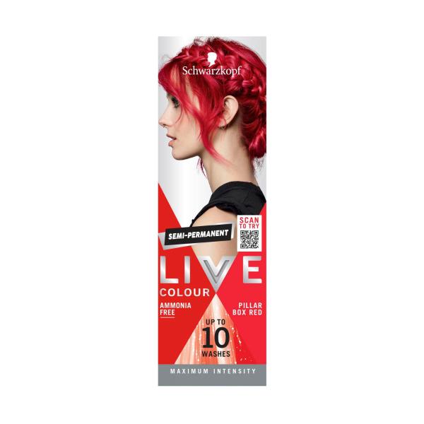 SCHWARZKOPF LIVE COLOUR ULTRA BRIGHTS PILLAR BOX RED 75ML