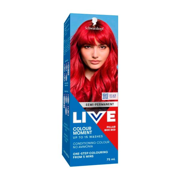 SCHWARZKOPF LIVE COLOUR ULTRA BRIGHTS PILLAR BOX RED 75ML
