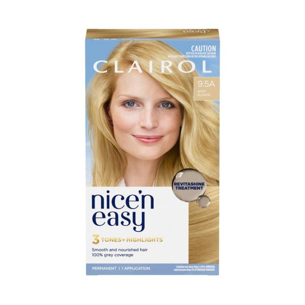 CLAIROL NICE'N EASY 9.5A BABY BLONDE PERMANENT HAIR COLOUR