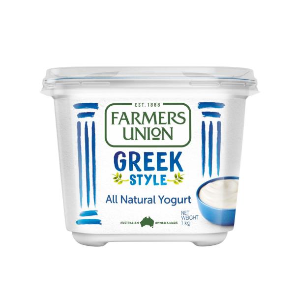 FARMERS UNION GREEK STYLE NATURALYOGURT 1KG
