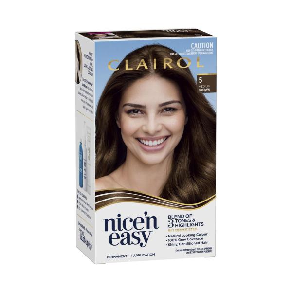 Nice 'N Easy 5 Natural Medium Brown Permanent Hair Colour