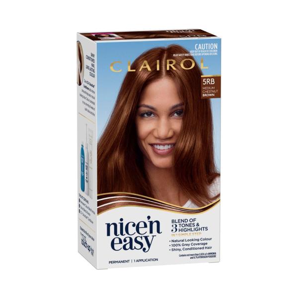 Nice 'N Easy 5RB Natural Medium Chestnut Brown Permanent Hair Colour