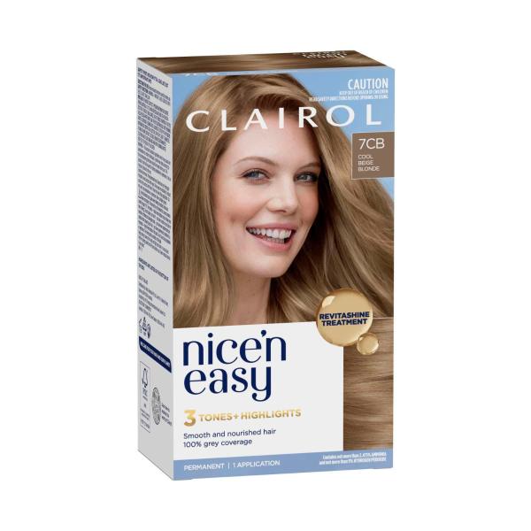 CLAIROL NICE'N EASY 7CB COOL BLONDE PERMANENT HAIR COLOUR
