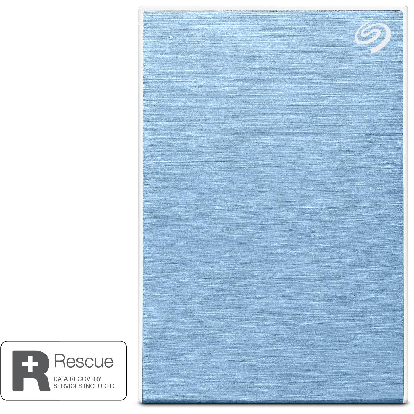 Seagate One Touch Portable 5TB Hard Drive (Blue)