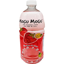 Mogu Mogu Strawberry Juice Drink With Nata De Coco 1L