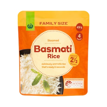 Woolworths Family Size Basmati Rice 450g