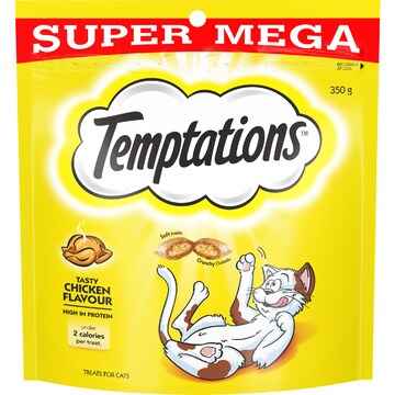 Temptations Treats For Cats Tasty Chicken Flavour 350g