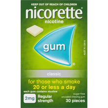 Nicorette Quit Smoking Regular Strength Nicotine Gum Classic 30 pack
