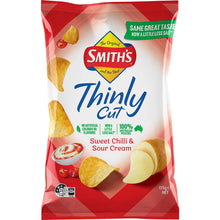 Smith's Thinly Cut Potato Chips Share Pack Sweet Chilli & Sour Cream 175g