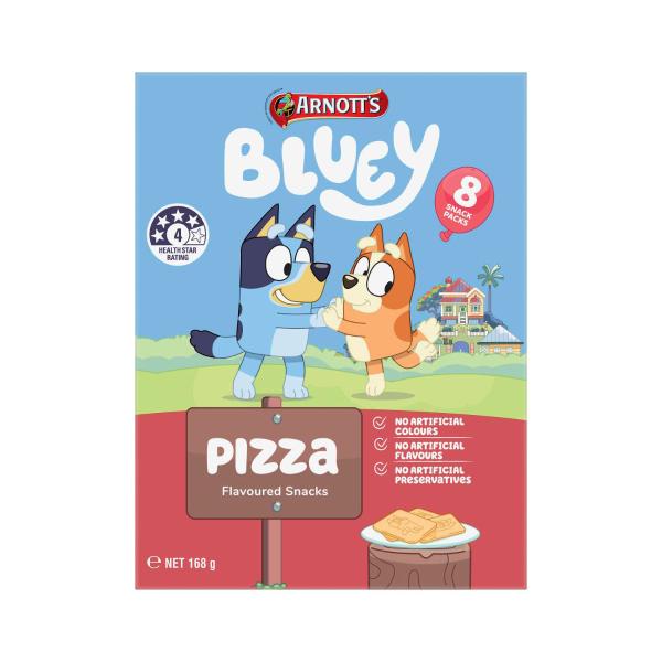 ARNOTTS MULTIPACK BLUEY PIZZA CRACKER 168G