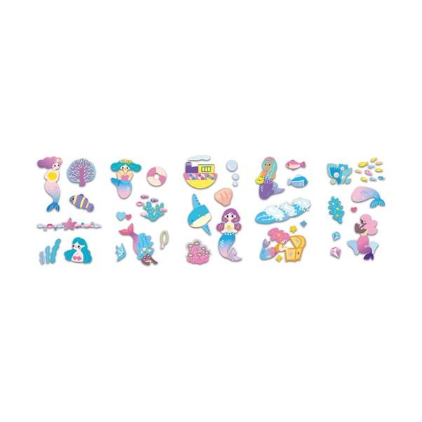 Avenir Mermaid Nail Sticker and Tattoos Makeup Art and craft for kids Fairy Unicorn and Castle Theme 3yrs+