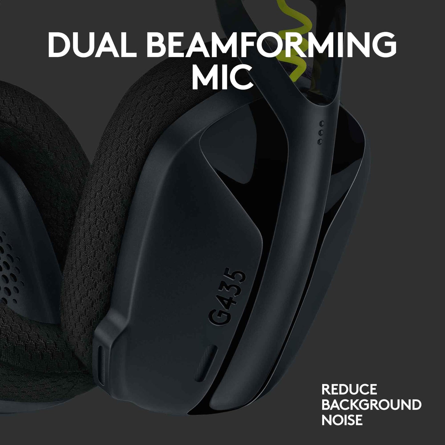 Logitech G435 LIGHTSPEED Wireless Gaming Headset (Black)