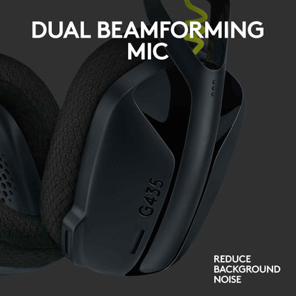 Logitech G435 LIGHTSPEED Wireless Gaming Headset (Black)