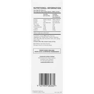 Avalanche Caramel Latte Sachets 10 pack