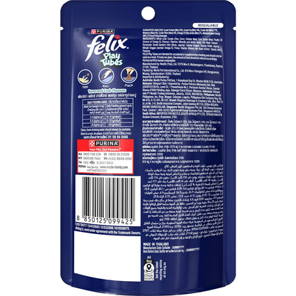 Felix Play Tubes Cat Treats Tuna & Crab Flavours 50g