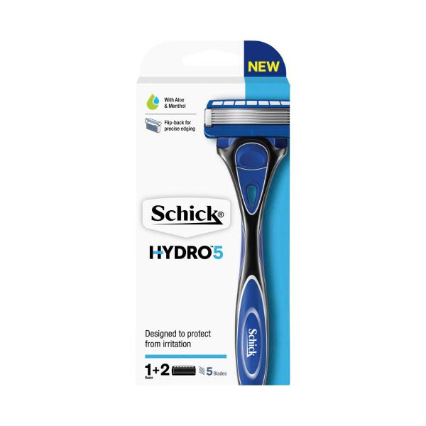 SCHICK HYDRO 5 RAZOR WITH 2 BLADES KIT 1 EACH