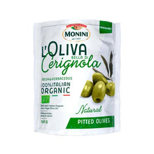 MONINI OLIVES GREEN PITTED (BELLA DI CERIGNOLA) 150G