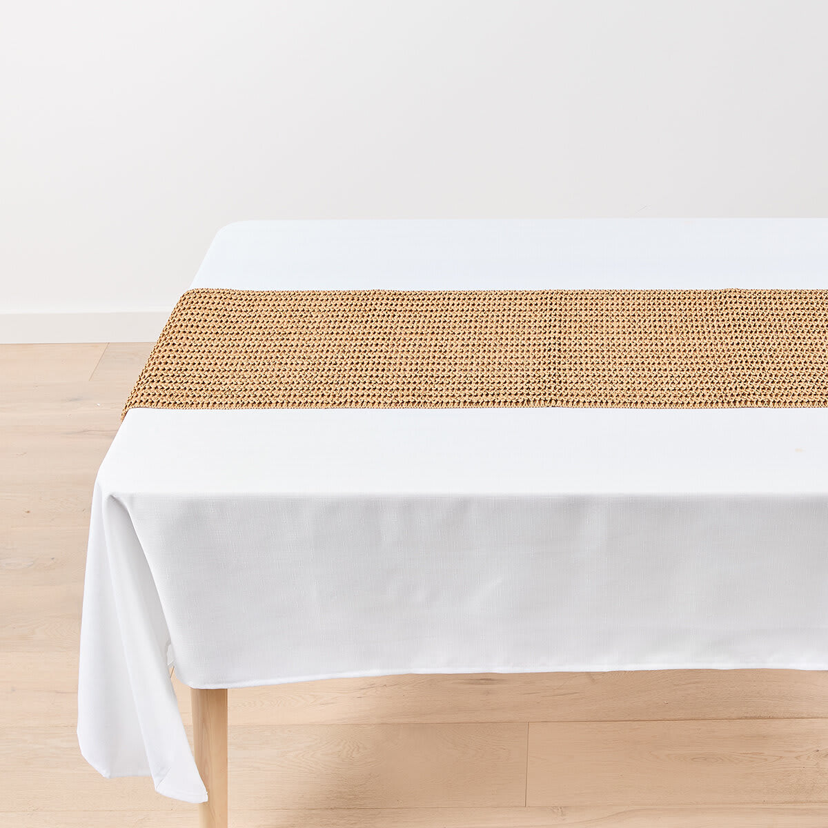 Paper Rattan Look Table Runner