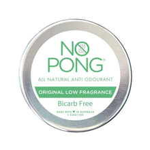 NO PONG DEODORANT ALL NATURAL CREAM BI-CARB FREE 35 GRAM
