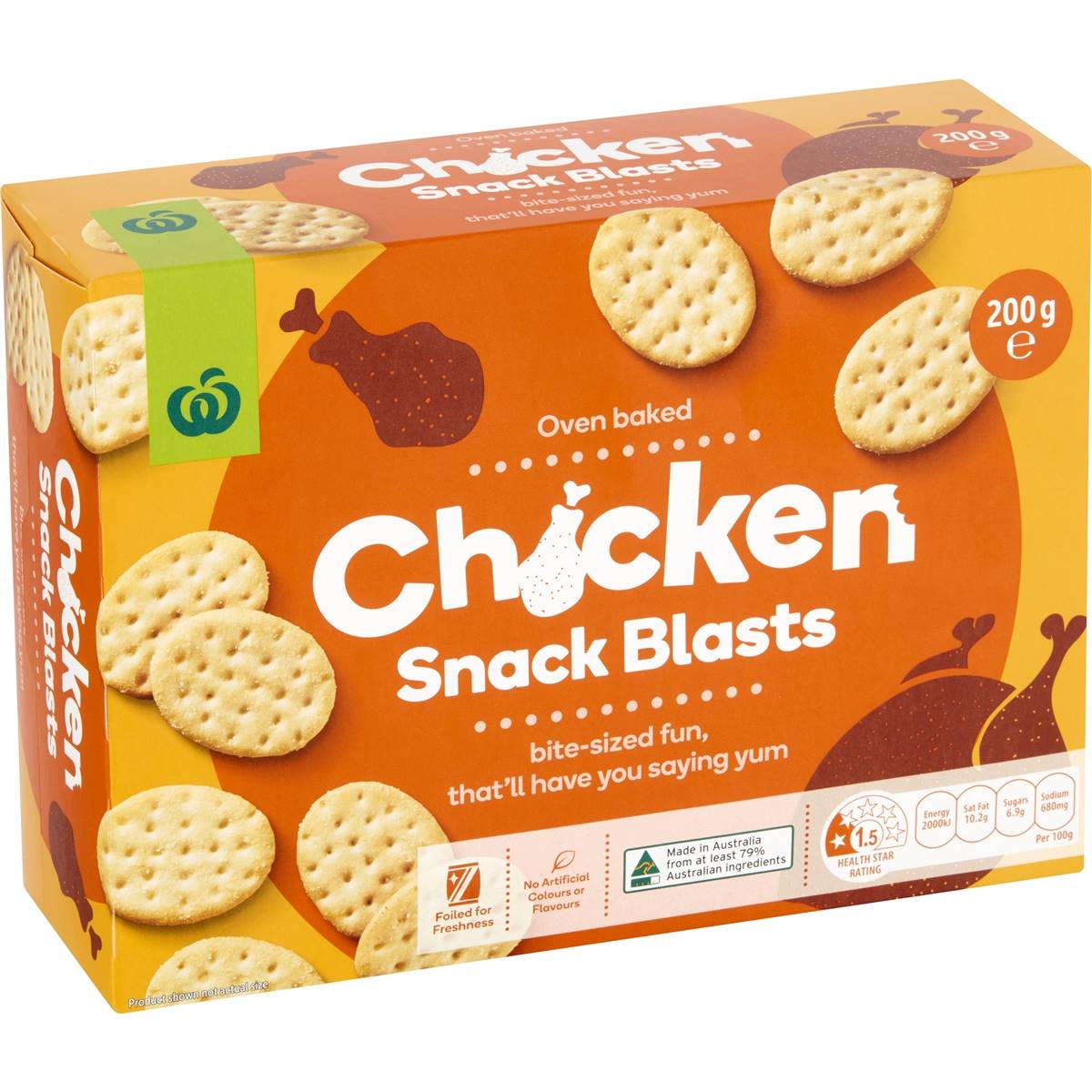 Woolworths Chicken Blasts Crackers 200G
