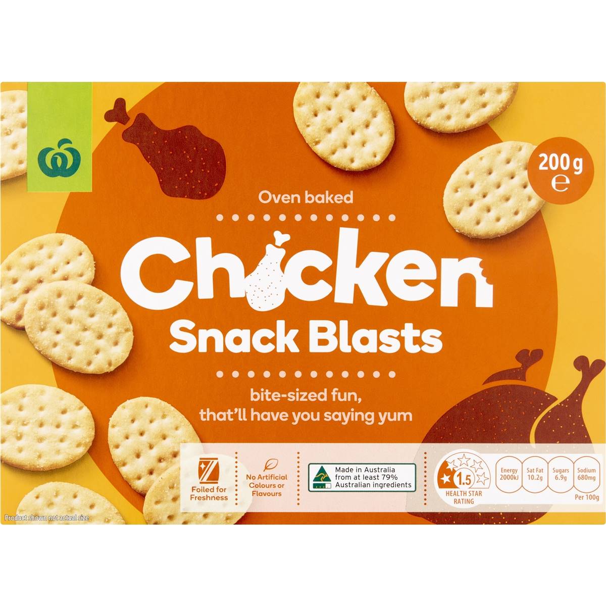 Woolworths Chicken Blasts Crackers 200G