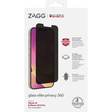 InvisibleShield Glass Elite Privacy 360 (4-way) Screen Protector Apple iPhone 14/13/13 Pro
