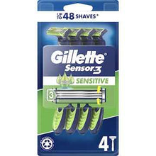 Gillette Sensor3 Mens Disposable Razors for Sensitive Skin 4 pack