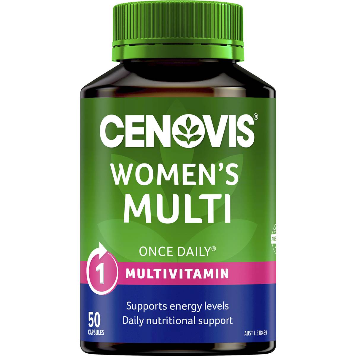 Cenovis Women's Multivitamin Capsules Multi Vitamin For Energy 50 Pack