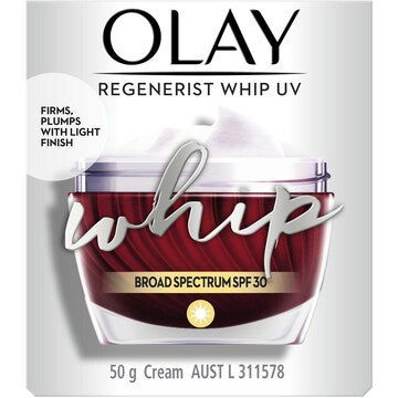 Olay Regenerist Whips Face Cream Moisturiser UV SPF 30 50g