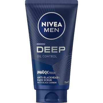 Nivea Men Deep Anti Blackhead Face Scrub With Charcoal 75mL
