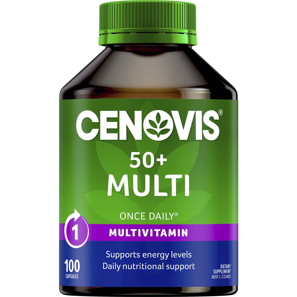 Cenovis 50+ Multivitamin Capsules Multi Vitamin For Energy 100 Pack