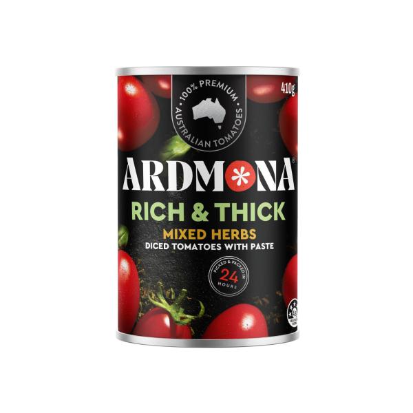 ARDMONA RICH & THICK TOMATOES CHOPPED HERBS