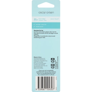 Oscar Orsen Dual Sided Emery Boards 10 pack