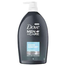 Dove Men+Care Body & Face Wash Clean Comfort 1L