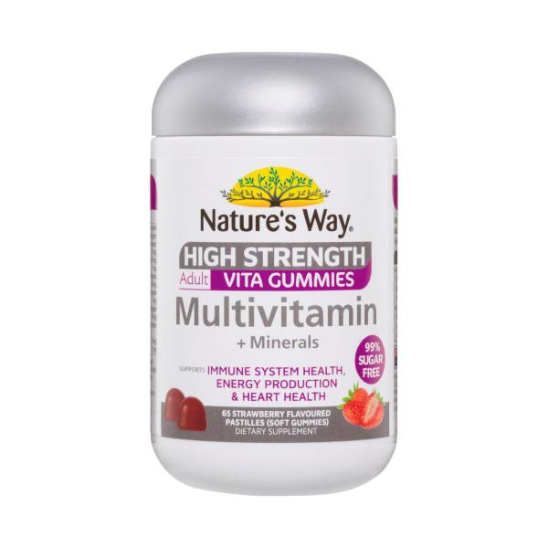 NATURE'S WAY HIGH STRENGTH ADULT VITA GUMMIES MULTIVITAMIN + MINERALS 65PK