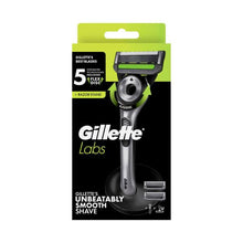 *GILLETTE LABS MENS RAZOR KIT WITH 2 BLADES 1 EACH