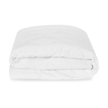 Cotton Top Fitted Mattress Protector - Queen Bed, White